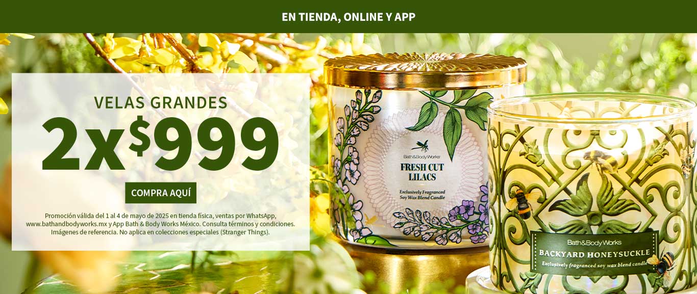 Bath & Body Works velas